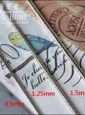 意大利工艺纯银毛衣链