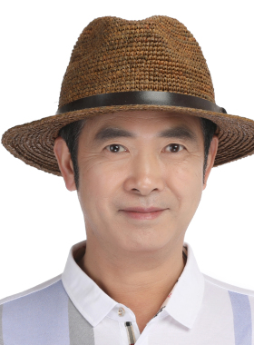 草帽中老年人大檐遮阳透气沙滩帽