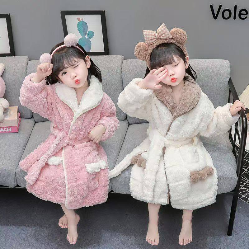 儿童浴袍女童冬季睡袍加厚法兰绒睡衣浴巾女孩宝宝珊瑚绒洗澡浴衣,淘宝优惠券,粉丝福利购,淘宝优惠卷