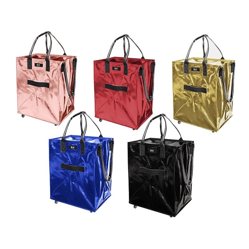 拉杆购物国产瑞士HULKEN浩肯同款买菜包折叠手提拖轮行李旅行袋,淘宝优惠券,粉丝福利购,淘宝优惠卷