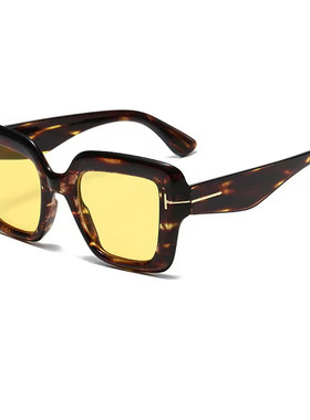 2025新款欧美复古方形玳瑁色墨镜时髦大框显脸小女潮街拍太阳眼镜