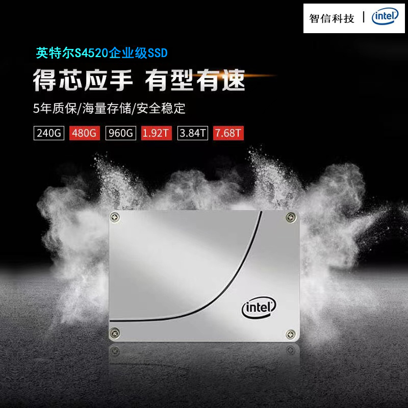 全新Intel/英特尔 S4520系列480G 960G 1.92T 3.84T SSD固态硬盘 - 图0