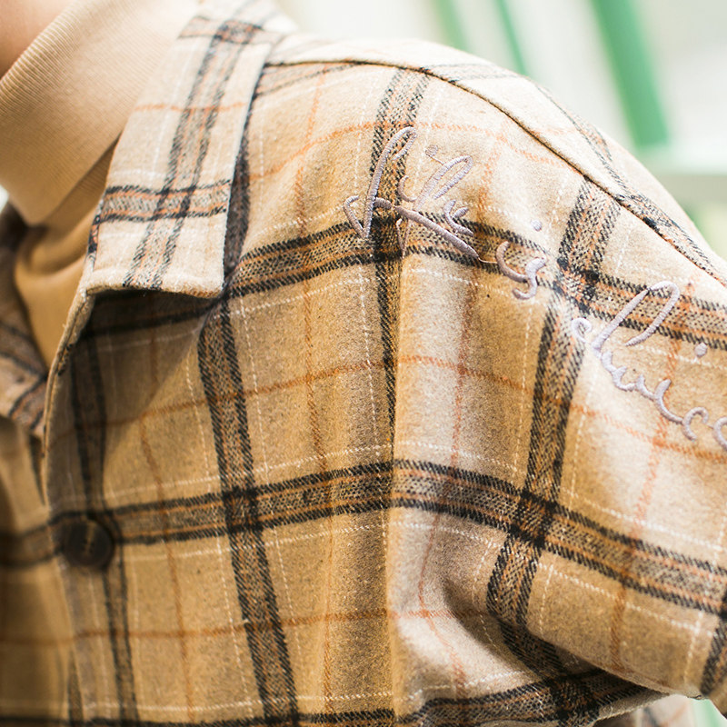 2021新款春秋季格子男士休闲夹克 空城计夹克