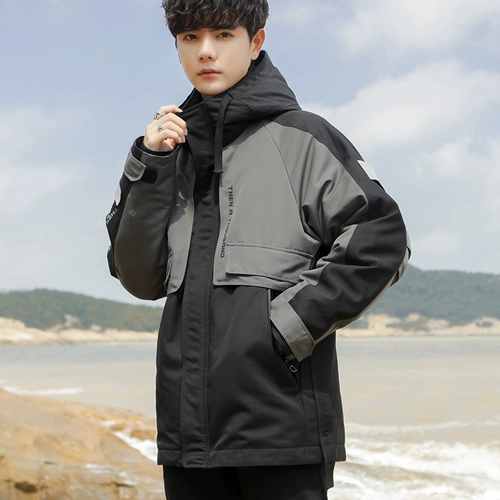 Универсальный пуховик, зимняя куртка для отдыха, средней длины, увеличенная толщина, 2021 года, подходит для подростков