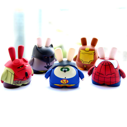 家居装饰摆件创意礼物面具熊玩具公仔卡通汽车中台摆件漫画英雄系 - 图3