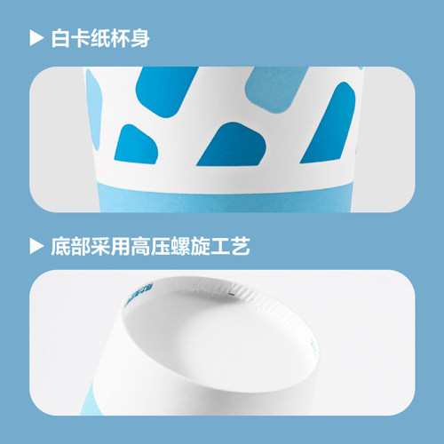 得力250ml加厚纸杯家用商务办公室一次性经济水杯茶杯50只装 - 图0