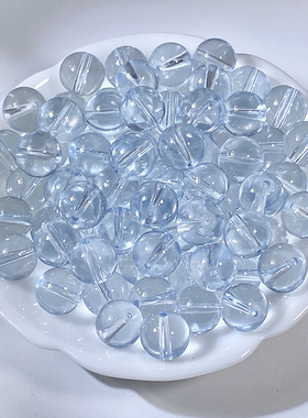 透明琉璃珠冰透圆珠手串项链材料