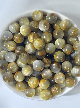 树脂玉画流沙金圆珠diy手工材料