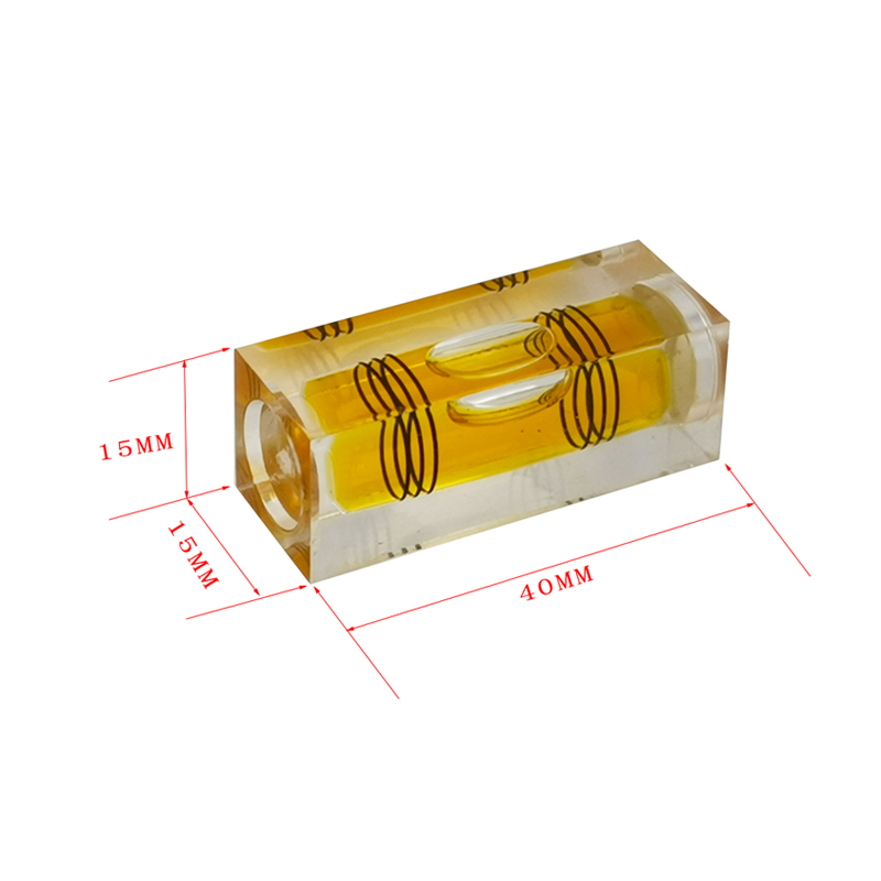 长方体高精度迷你水准泡小型三线水珠器尺性家装工业房车水平泡仪