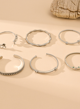 爆款欧美时尚百搭ins轻奢风满钻手镯女个性小众设计高级感手饰