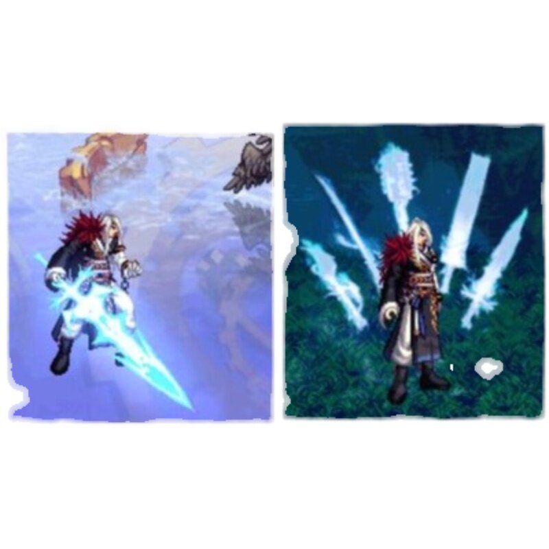 dnf光环DNF地下城 男鬼剑无形心剑光环GSC剑魂手办模型奔流之势武器装扮