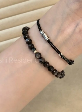 韵饰居~个性简约好运锦鲤编织绳串珠手饰品 学生上班族百搭手链