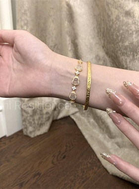 韵饰居~中古点钻冰透葫芦手链 气质感手串小众个性设计手饰手链