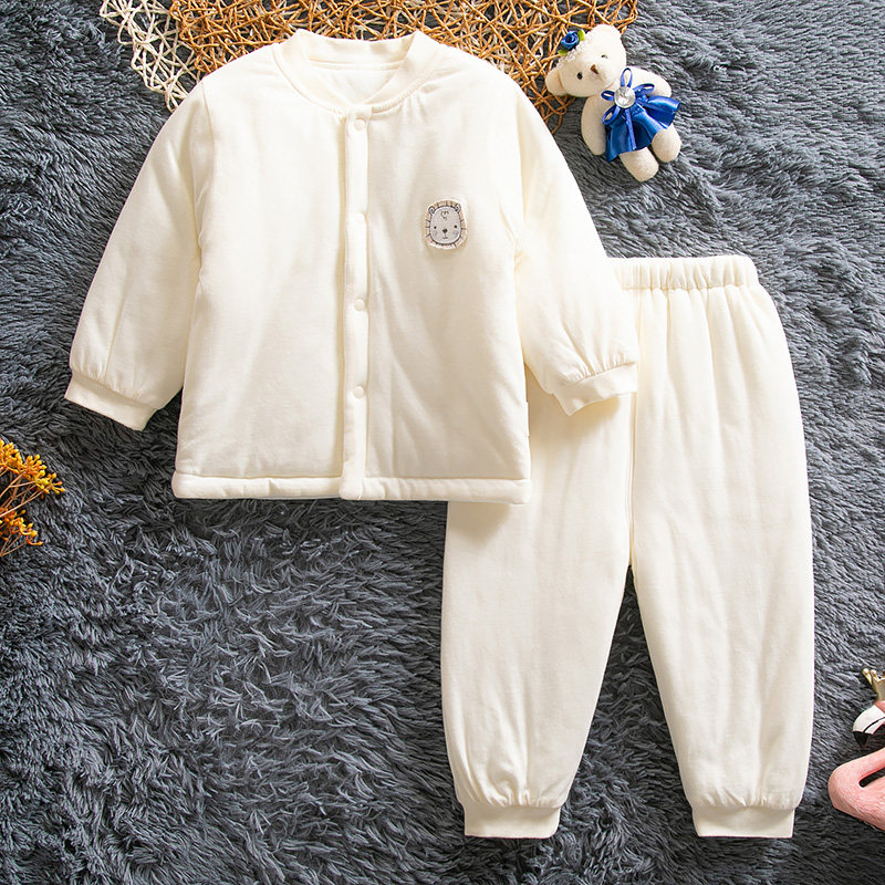 哈咪奇宝宝冬季夹棉加厚开衫套装棉衣棉裤男女童纯棉保暖家居棉袄,淘宝优惠券,粉丝福利购,淘宝优惠卷
