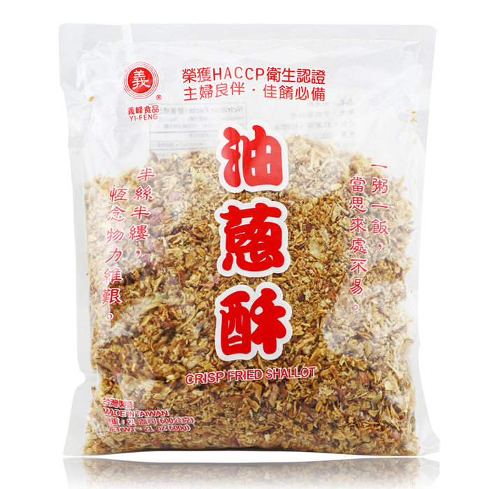 台湾进口义峰油葱酥600g红葱头卤肉饭香葱酥拌饭伴面调味蒜酥洋葱 - 图3