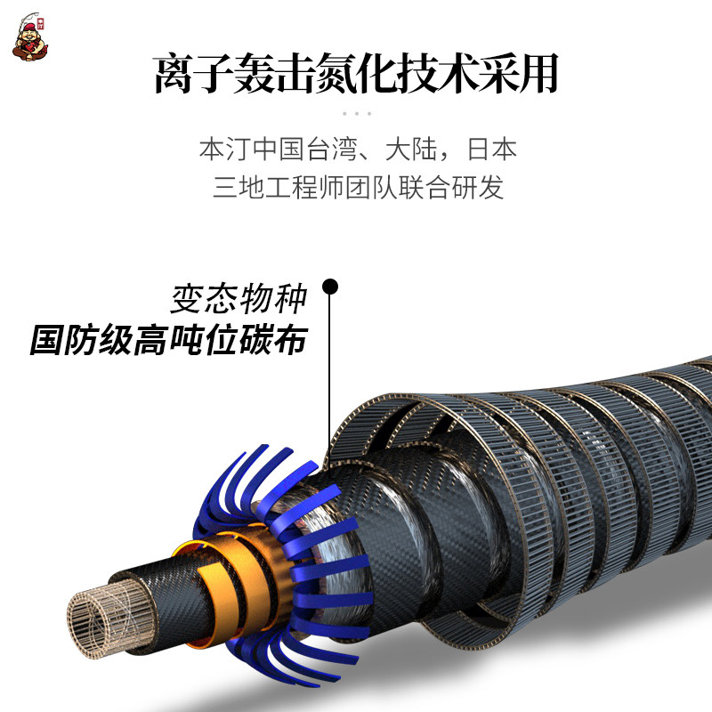 本汀隼鲢鳙鱼竿 品牌轻量大物竿超轻超硬专用手竿巨物19调台钓竿