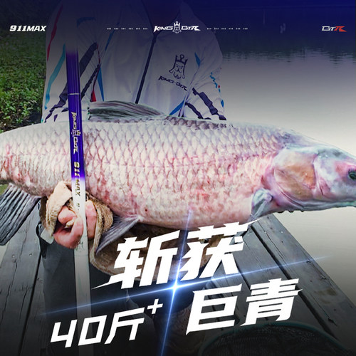 本汀911MAX大物竿台钓鱼竿手竿超轻超硬19调黑坑鲢鳙青鱼巨物杆 - 图0