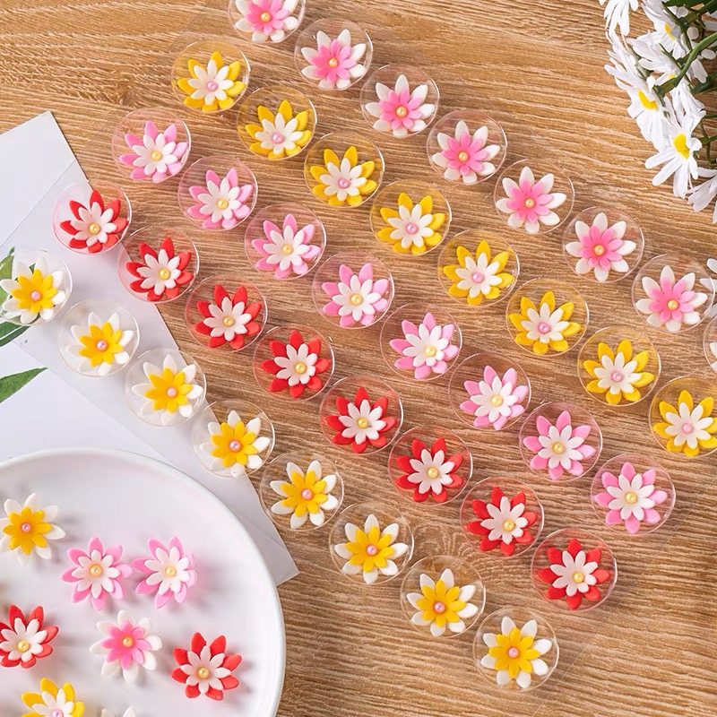 代可可脂巧克力小花蛋糕装饰烘焙装饰用品立体可食用糖化雏菊插件,淘宝优惠券,粉丝福利购,淘宝优惠卷