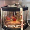 Blowing candle dark bear cake decoration ornaments