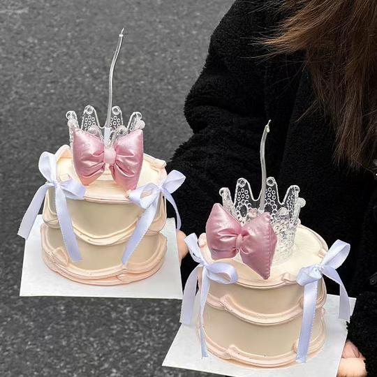 3.8 Women’s Day Crystal Crown Cake Decoration Ornaments