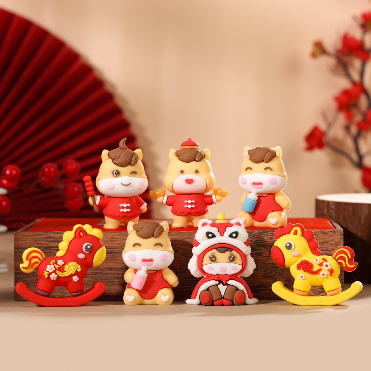 2026马年新年蛋糕装饰摆件跨年元旦春节卡通可爱元宝小马烘焙装扮,淘宝优惠券,粉丝福利购,淘宝优惠卷