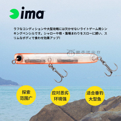 日本进口IMA铅笔COLLET60沉水型4.2克远投海鲈鱼翘嘴鱼路亚假饵 - 图0