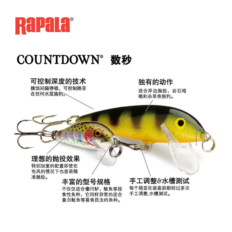 乐伯乐数秒Rapala路亚假饵缓沉远投溪流微物米诺翘嘴鲈军鱼鳜鱼饵,淘宝优惠券,粉丝福利购,淘宝优惠卷