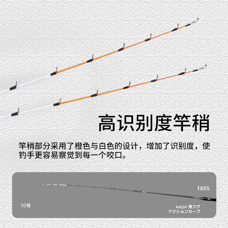 ALPHA TACKLE阿尔法日本kaijin WANFUGU黄鸡真鲷泛用近海船钓竿 - 图1