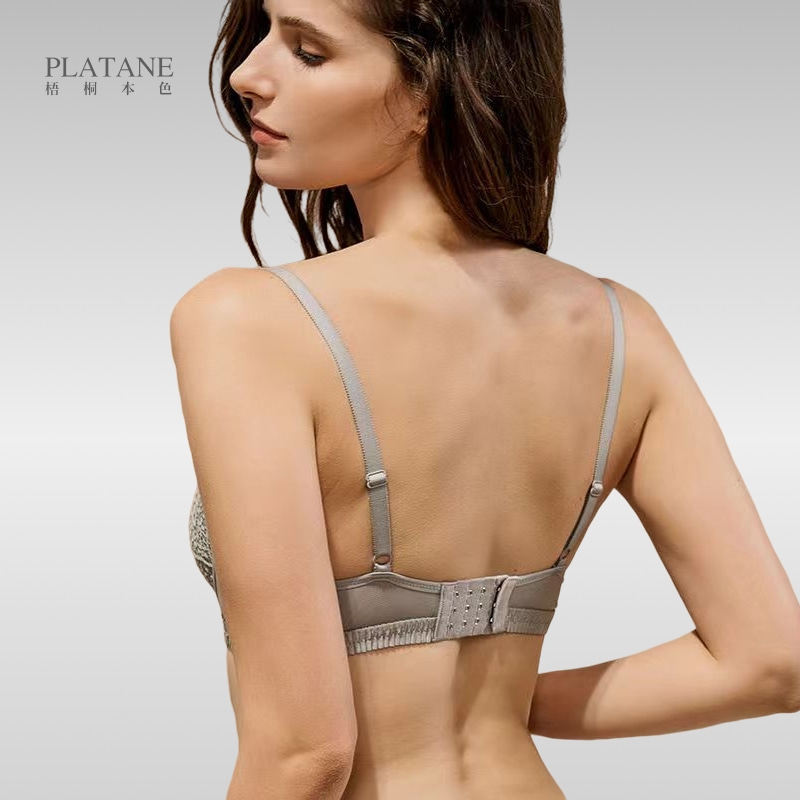 Lanshan BCD ultra-thin cup Wutong natural underwear large breasts and small clothes, soft bra WN850107