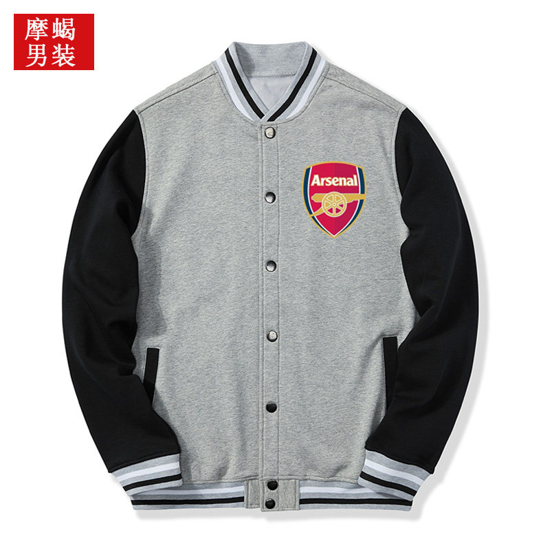 秋冬款立领开衫卫衣男isn足球运动 摩蝎卫衣