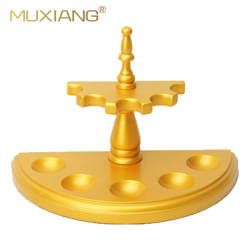 木香烟斗架五位实木罗马式半圆型立式烟斗座男士收藏展示支架配件 - 图1