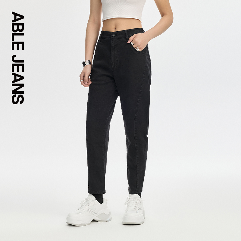 ABLE JEANS【香蕉裤】女士百搭时尚休闲显瘦牛仔裤 - 图0