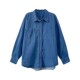Loose and slim American retro denim jacket