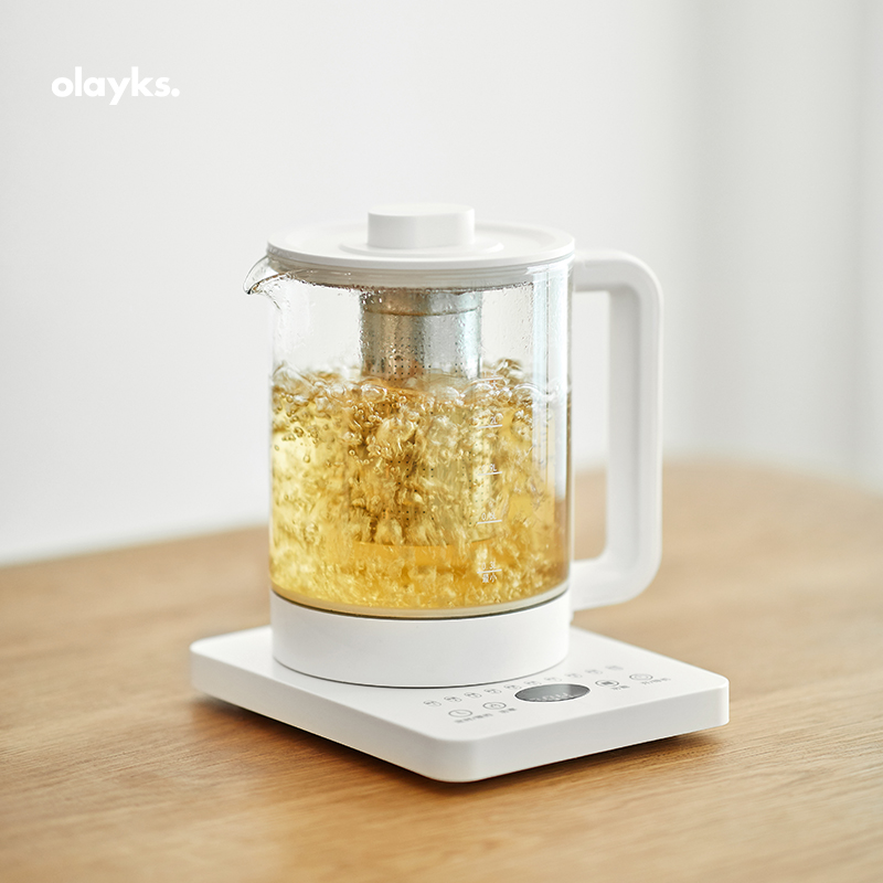 olayks养生壶家用多功能小型全自动办公室玻璃烧水煮茶壶茶器花茶_虎窝淘