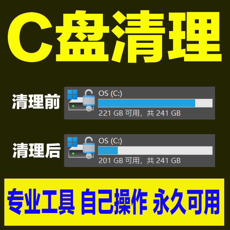 电脑c盘清理远程笔记本台式弹窗广告清理垃圾c盘流氓软件优化提速 - 图0