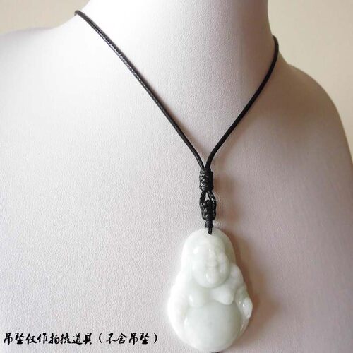 吊坠挂绳男女款高档项链绳蜡绳金坠玉石玉坠绳手工编织挂坠绳简约 - 图1