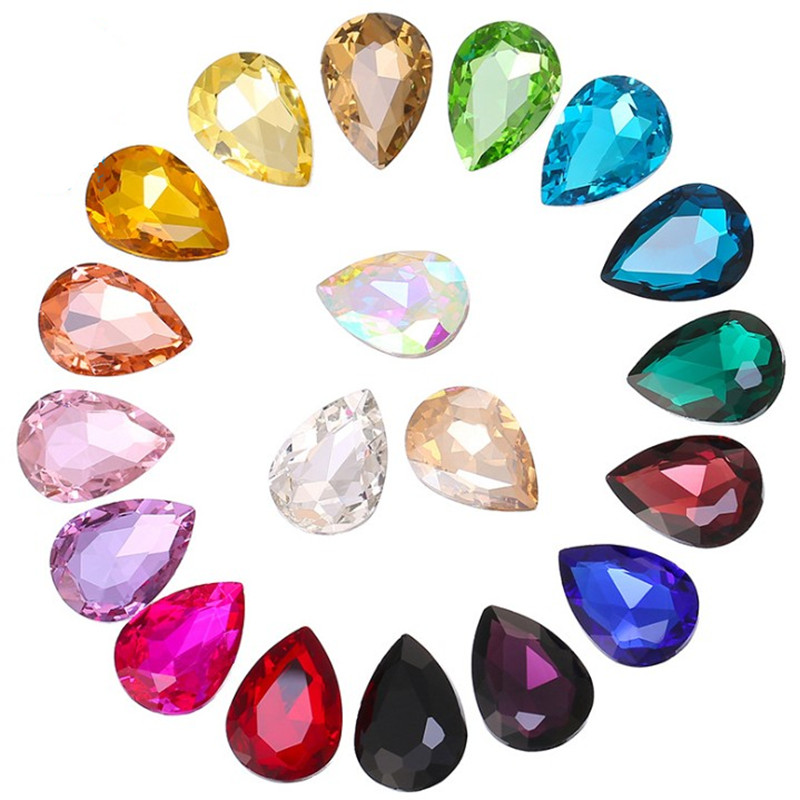4*6MM尖底水滴钻玻璃珠子玻璃水晶钻diy发饰手机贴钻美甲饰品配件 - 图3