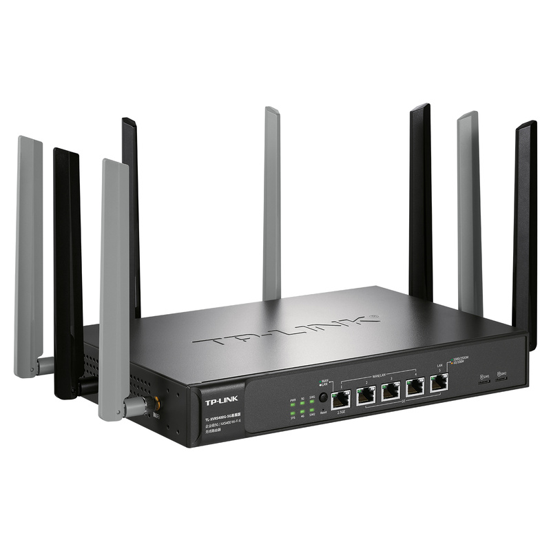 TP-LINK TL-XVR5400G-5G易展版 AX5400M双频千兆2.5G口  企业级4G/5G无线路由器 WIFI6 5G插卡双SIM - 图2