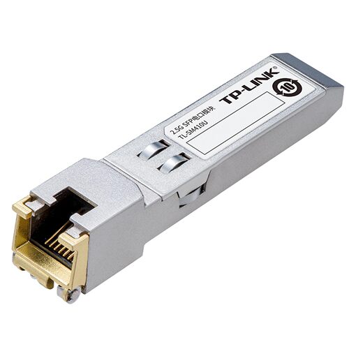普联TP-LINK TL-SM410U 2.5G SFP电口模块RJ45接口 速率2.5Gbps SFP光口转网卡 - 图0