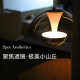 Wiring-free rechargeable bedside chandelier that can be raised and lowered