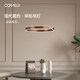 Xinteri Gold Lock Living Room Chandelier Light Luxury Circle Lamp Mid-century Cream Style Dining Room Lamp French Bedroom
