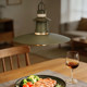 Xinteri copper restaurant chandelier creative personality art American retro style dining table flying saucer shape smart chandelier