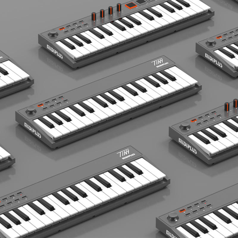 MiDiPLUS TINY+ 32键便携迷你小打击垫电音控制器编曲MIDI键盘-图2