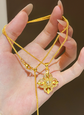 十字金刚杵项链女生锁骨链高级感