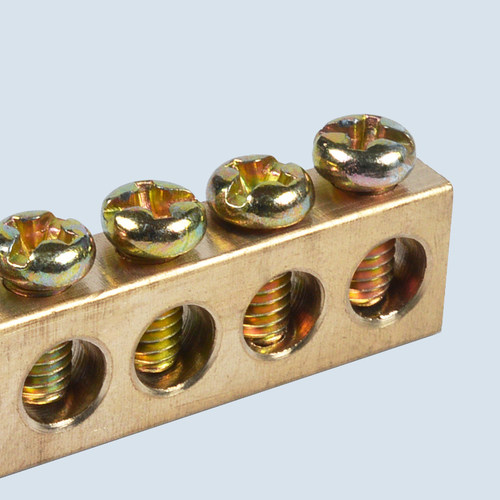 6x10接地铜排 接地排15孔地线端子零地排接地端子配电箱接线端子 - 图3