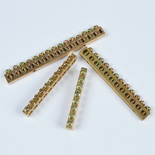 6x10接地铜排 接地排15孔地线端子零地排接地端子配电箱接线端子 - 图1