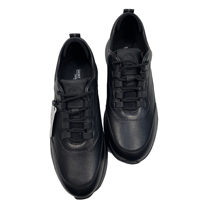 报喜鸟男鞋正品运动休闲黑色百搭户外轻便商场同款真皮男士皮鞋 - 图3