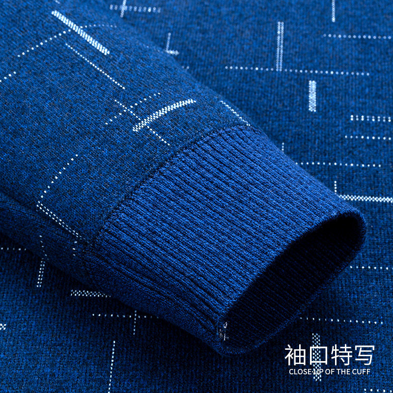 俞兆林假两件印花加绒加厚中年衬衫 桔都服饰衬衫