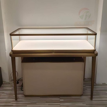 Jewelry Exhibition Cabinet Customized High-end Luxury Jade Display Stand Diamond Fine Products Exhibition Cabinet Glass Cabinet Multifunction