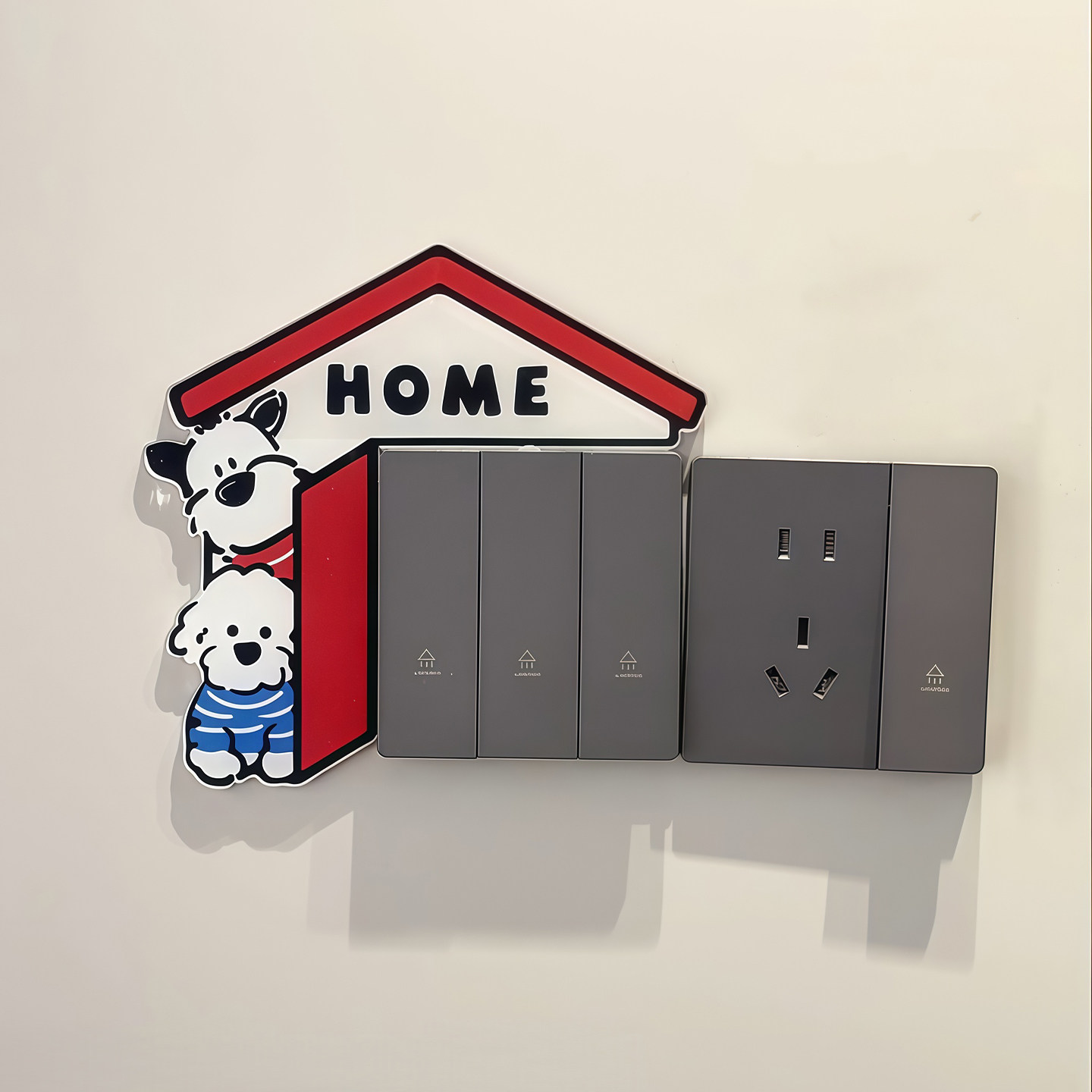 可爱开关贴插座边框2025年新款套亚克力高颜值遮丑有趣的墙面装饰,淘宝优惠券,粉丝福利购,淘宝优惠卷